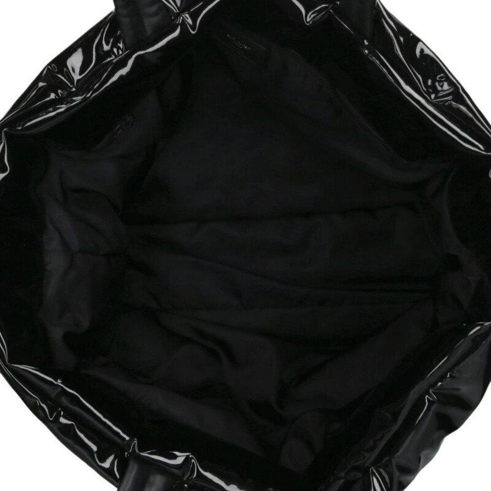 Saint Laurent Paris Logo Patent Vernis Tote Bag Black - Picture 3 of 5